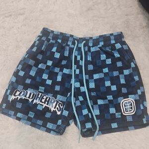 Overtime Boy  Blue Check Athletic Shorts